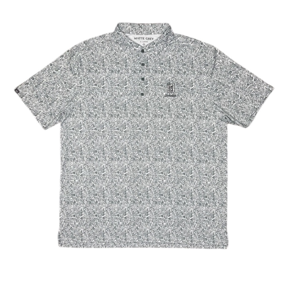 Matte Grey golf polo